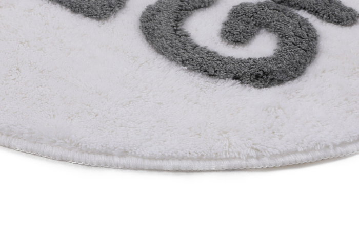 Mijölnir Alfombrilla de Baño Blanca de 90 cm